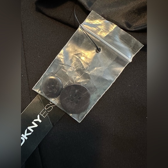 DKNY Black Silk Blazer Size 12 NWT - Picture 6 of 6